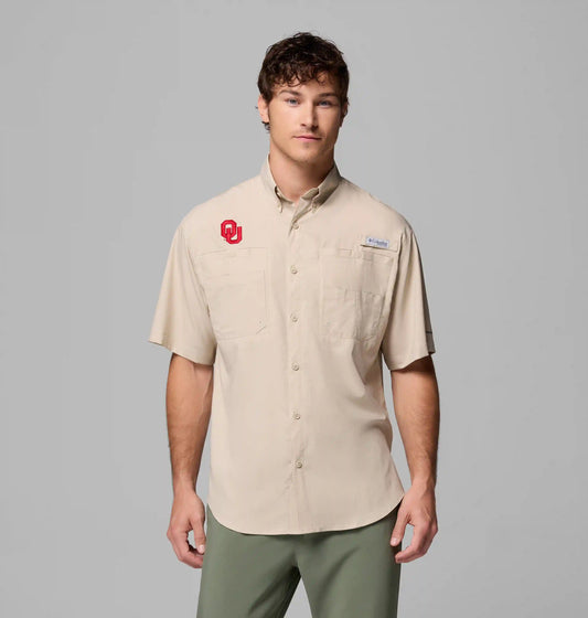 Men's Collegiate PFG Tamiami Short Sleeve Shirt - Tall - Oklahoma