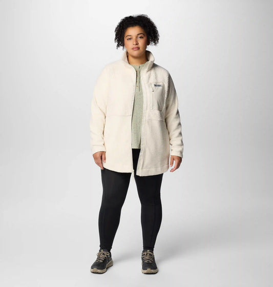 Women's Columbia Lodge Sherpa Full Zip Fleece Jacket - Plus Size