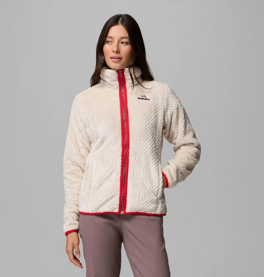 Women's Collegiate Fire Side II Sherpa Full Zip Fleece - Georgia