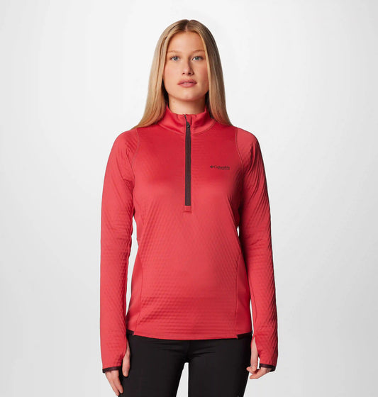 Women's Crystal Leaf Omni-Heat Helix Half Zip Pullover