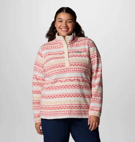 Women's Benton Springs Printed Half Snap Fleece Pullover - Plus Size