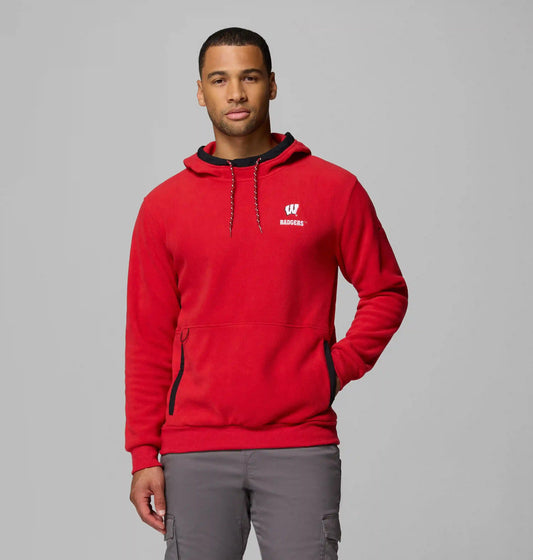 Men's Collegiate Flanker Fleece Hoodie - Wisconsin