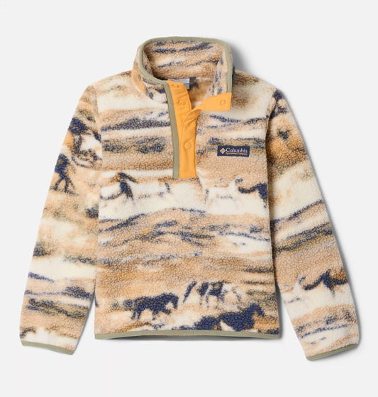 Kids' Helvetia II Printed Half Snap Fleece Pullover