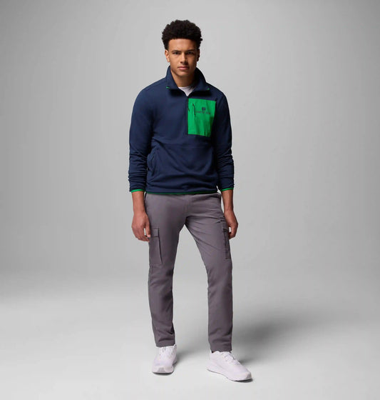 Men's Collegiate Columbia Hike Half Zip Jacket - Notre Dame