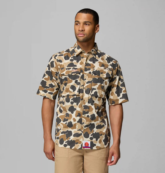Men's PFG Bonefish Flats Printed Short Sleeve Shirt