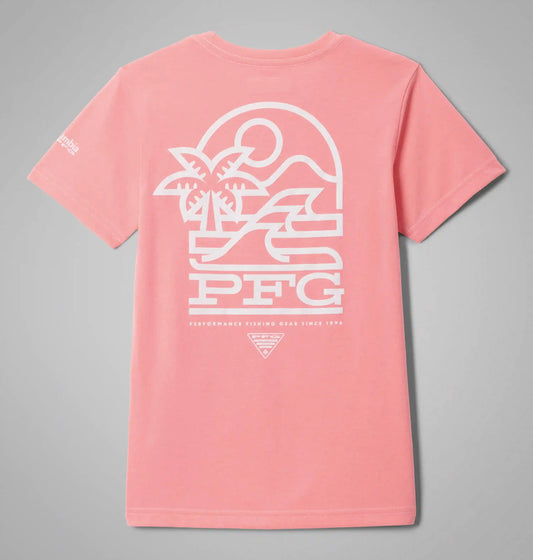 Girls' PFG Palm Waves Short Sleeve T-Shirt