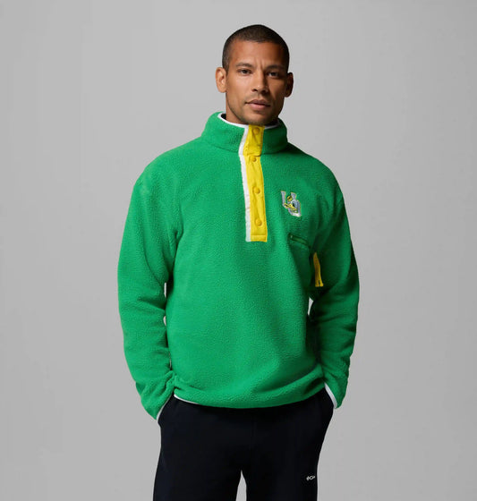 Men's Collegiate Helvetia Half Snap Fleece - Oregon
