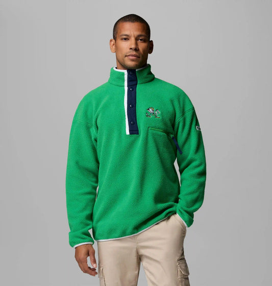 Men's Collegiate Helvetia Half Snap Fleece - Notre Dame