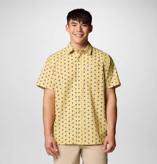 Men's PFG Super Slack Tide Short Sleeve Shirt - New Orleans Saints