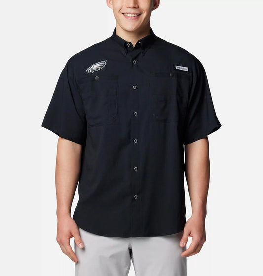 Men's PFG Tamiami Short Sleeve Shirt - Philadelphia Eagles