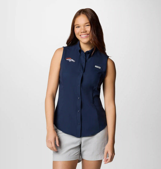 Women's PFG Tamiami Sleeveless Shirt - Denver Broncos
